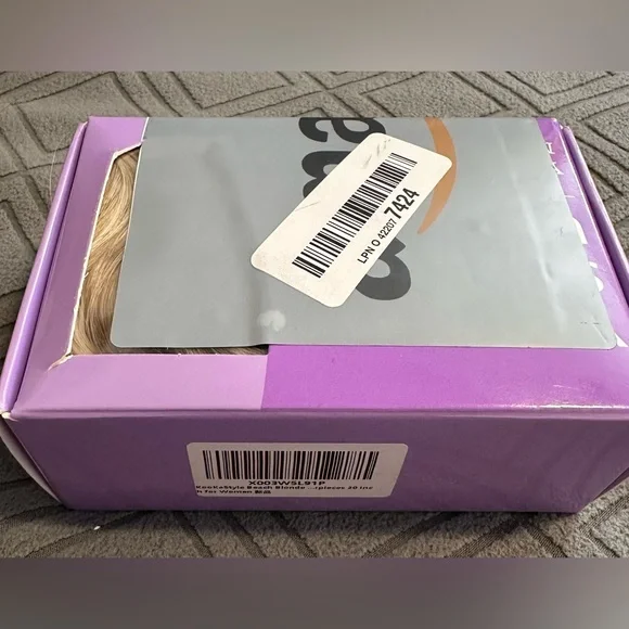 Beach Blonde Hair Extension Clip in Synthetic Highlight Long Wavy 4PCS Thick 20” - Picture 10 of 10